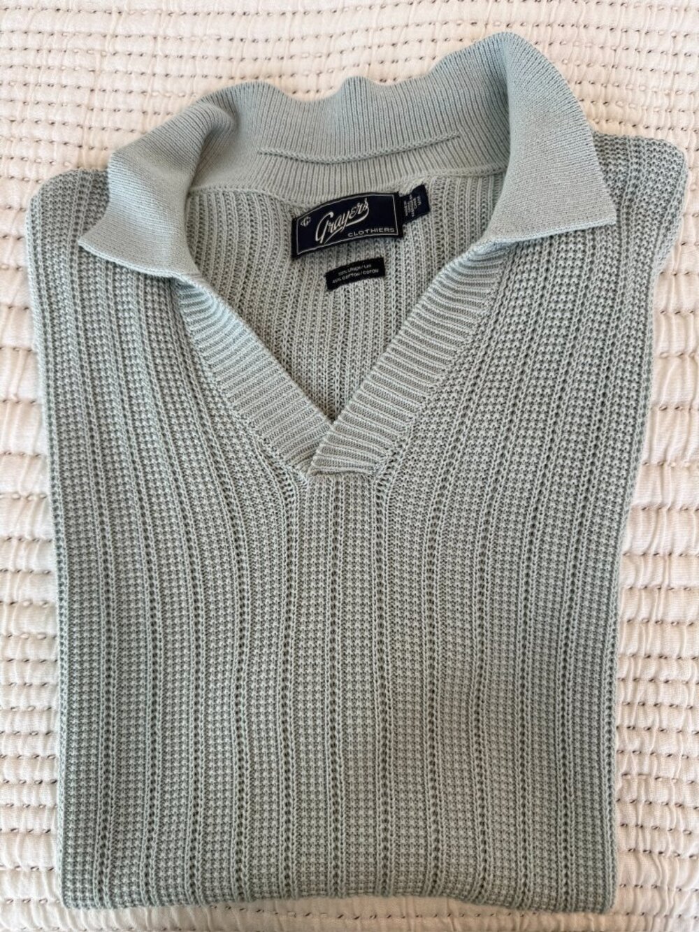 Grayers Boca Cotton Linen Johnny Collar Polo